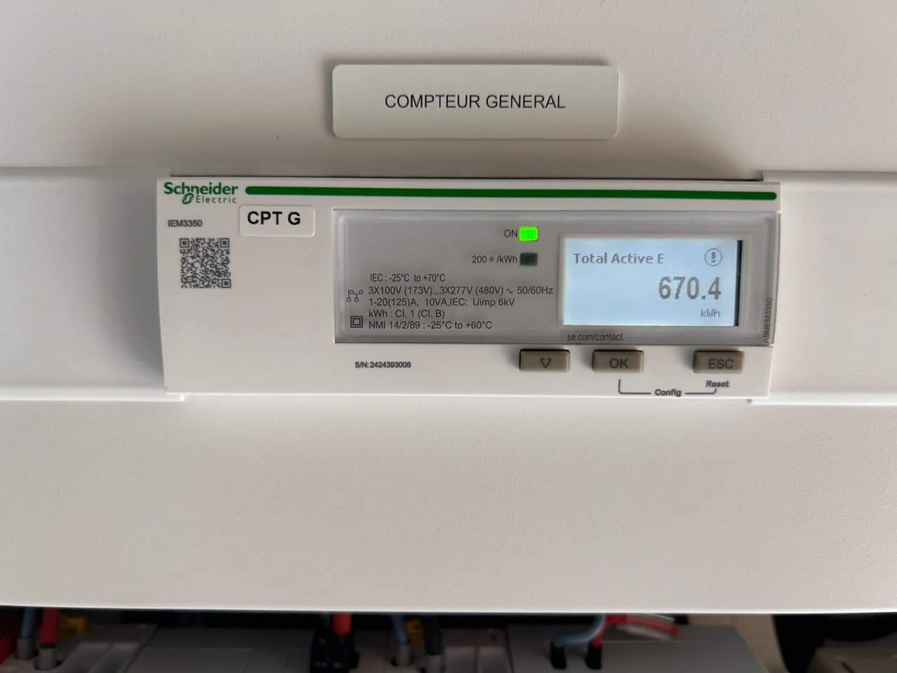 Comptage d'énergie électrique Schneider Electric